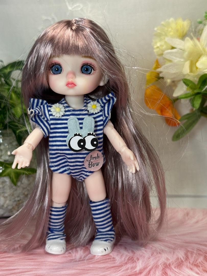 Amazon | 青い目の美少女人形 16cm bjd 球体関節人形 オビツ 海外